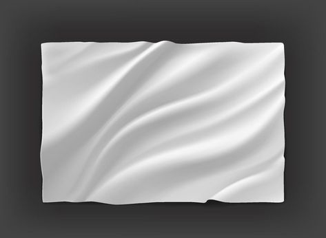 Flag Mockup, Wavy Flag, Waving Flag, 3d Vector, White Flag, Flag Background, Vector Art, Mockup, Banners