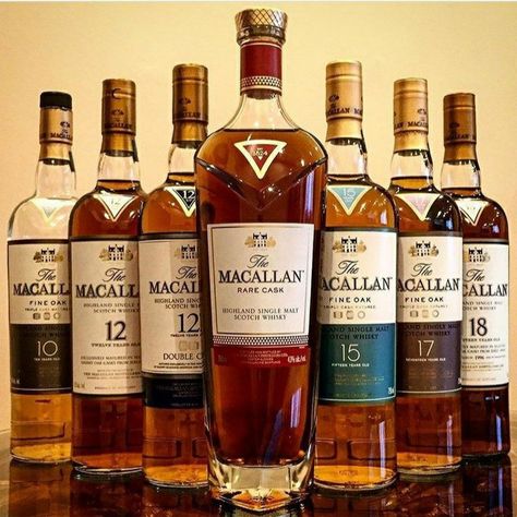 Expensive Whiskey, Macallan Whisky, Whisky Collection, Pretty Alcoholic Drinks, Whisky Drinks, Party Drinks Alcohol, Bar Sala, Whiskey Brands, Good Whiskey