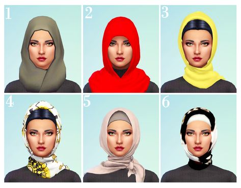 hijab cc Sims 4 Cc Arabic Clothes, Sims 4 Turban, Sims 4 Arabian Cc, Sims 4 Hijab Cc, Sims 4 Mm Cc, Play Sims, Sims Games, Sims 4 Dresses, Sims 4 Mm