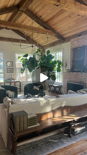 Joanna Gaines on Instagram: "Norm is no longer shoved in the laundry room and playing second fiddle (😉)to the Christmas tree. He's back, home sweet home. 🏡

#fiddleleaffig" Joanna Gaines Sisters, Joanna Gaines Christmas, Ranch House Remodel, Fiddle Leaf Fig, House Remodel, Joanna Gaines, Ranch House, Home Sweet Home, The Christmas