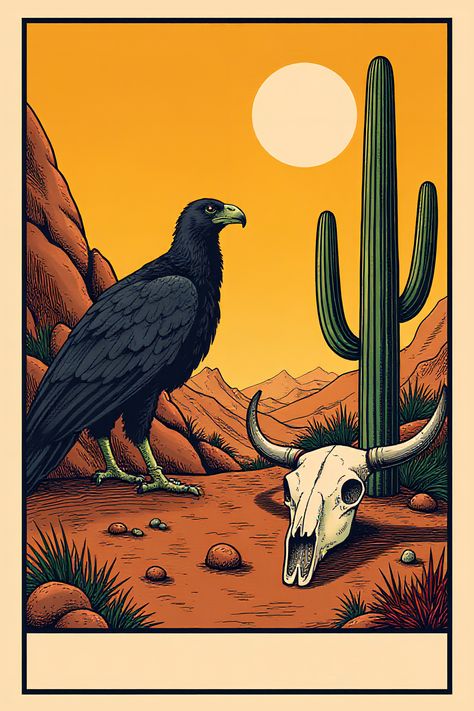 Unique Phone Wallpaper, Illustration Art Aesthetic, Animal Wallpaper Aesthetic, Tarot Card Aesthetic, Tarot Cards Aesthetic, Card Divination, Vulture Bird, Animal Tarot Cards, Cards Aesthetic