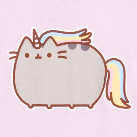 A unicorn plush named Pusheen. OMG! Pusheen is ADORABLE ! Pusheen Unicorn, Pink Pusheen, Pusheen Cute, Unicorn Tee, Pusheen Cat, Unicorn Cat, Unicorn Tshirt, Unicorn Plush, Home T Shirts