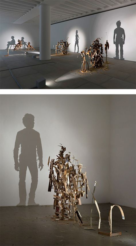 TIM NOBLE & SUE WEBSTER INSTALACIÓN ARTISTICA A PARTIR DE BASURA SUSTENTABILIDAD Light Art Exhibition, Shadow And Light Art, Shadow Art Installation, Shadow Exhibition, Shadow Sculpture, Shadows Art, Bored Art, Ombres Portées, Shadow Art