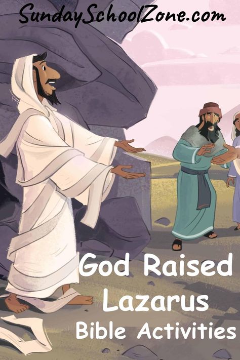 Always free, beautifully illustrated Bible printables. Teach your students and kids about Lazarus with these great freebies from Sunday School Zone. Christmas Bible Story, Bible Story Activities, Sunday School Activities For Kids, Christmas Sunday School Lessons, School Activities For Kids, Childrens Bible Activities, Illustrated Bible, Christmas Sunday School, Preschool Bible