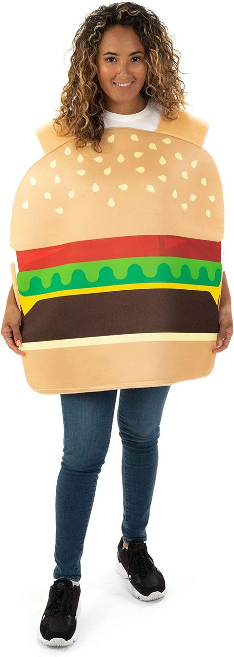 Amazon.com: Beefy Burger One-Size Halloween Costume - Funny Food Adult Unisex Mascot Suit : Clothing, Shoes & Jewelry Burger Costume, Suit Clothing, Funny Food, Funny Halloween Costumes, Food Humor, Halloween Costume, Shoes Jewelry, Halloween Costumes, Shoe Jewelry