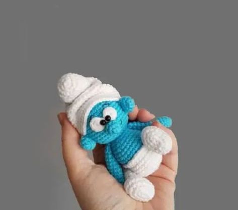 Hello amigurumi lovers and beautiful visitors, I wanted to share the free amigurumi patterns for you here. In my article I will share 1 pattern and how to Loom Knit Stuffed Animals Patterns Free, Crochet Cartoon Characters, Dinosaur Patterns, Blue Gnome, Disney Crochet, Disney Crochet Patterns, Micro Crochet, Crochet Toys Free, Crocheting Projects