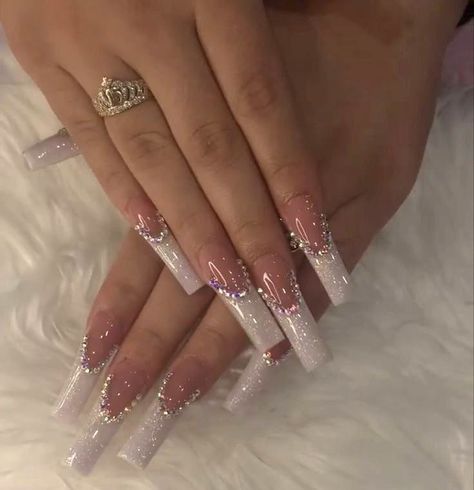 Cute Acrylic Nail Designs, Classy Acrylic Nails, Long Acrylic Nails Coffin, Acrylic Nails Coffin Pink, Long Square Acrylic Nails, Bling Acrylic Nails, Acrylic Nails Coffin Short, Pink Nail, Pink Acrylic Nails