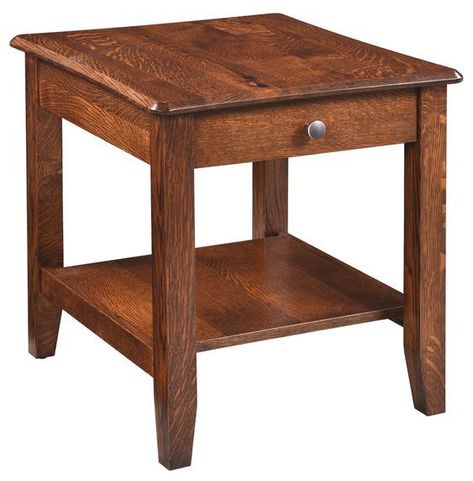 Vancouver End Table Walnut Ideas, Woodworking Furniture Plans, Hardwood Furniture, Woodworking Guide, Woodworking Furniture, Drawer Slides, Furniture Plans, End Table, Woodworking Plans