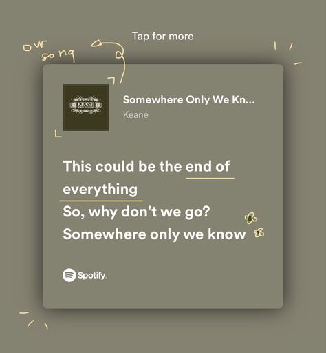 Somewhere Only We Know Wallpaper, Somewhere Only We Know Spotify, Somewhere Only We Know Aesthetic, Older Song, Songs That Describe Me, Somewhere Only We Know, Rap Lyrics Quotes, Meaningful Lyrics, Song Lyric Quotes