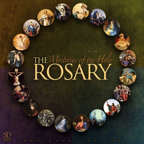 www.Schmalen.com Pray the Rosary. / The Mysteries of the Holy Rosary Holy Rosary Images, Rosary Background, Rosary Pictures, Rosary Images, Rosary Poster, Mysteries Of The Holy Rosary, Rosary Guide, Beautiful Rosaries, Rosary Mysteries