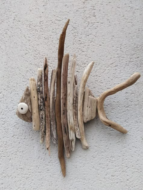 Tre Kunst, Driftwood Diy, Driftwood Art Diy, Driftwood Projects, Deco Nature, Shell Crafts Diy, Driftwood Crafts, Drift Wood, Beach Crafts