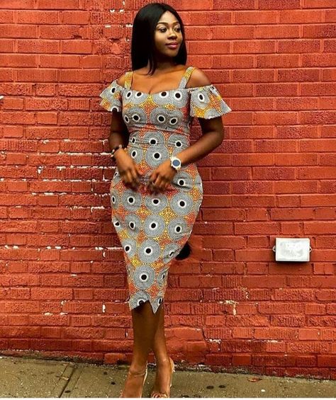 Fitting Dress Styles, Simple Fitted Dress, Celana Fashion, Dress Ankara, Ankara Dress Styles, Kente Styles, Latest Ankara Styles, African Dresses Modern, Afrikaanse Mode