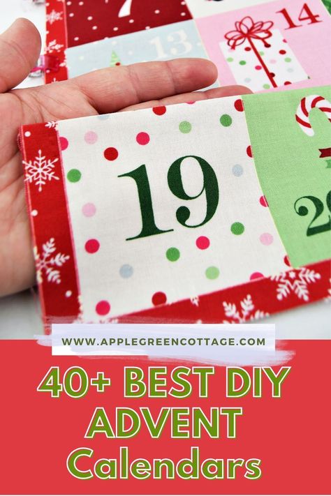 40+ beautiful diy advent calendars you can make as countdown to Christmas. Perfect Christmas countdown calendar ideas for kids and adults. From felt advent calendars, fabric advent calendars, even quilted calendars, to diy paper advent calendars, metal, scrap wood advent calendars, household items, and more. My favorite might be a diy clothesline advent calendar - but there are even more! Check them out now - the best homemade advent calendars for the Christmas countdown. Diy Sewn Advent Calendar, Diy Fabric Advent Calendar Pattern, Diy Felt Advent Calendar Free Pattern, Reusable Advent Calendar Diy, Quilted Advent Calendar Pattern, Advent Calendars To Make, Diy Wooden Advent Calendar, Diy Fabric Advent Calendar, Fabric Advent Calendar Diy