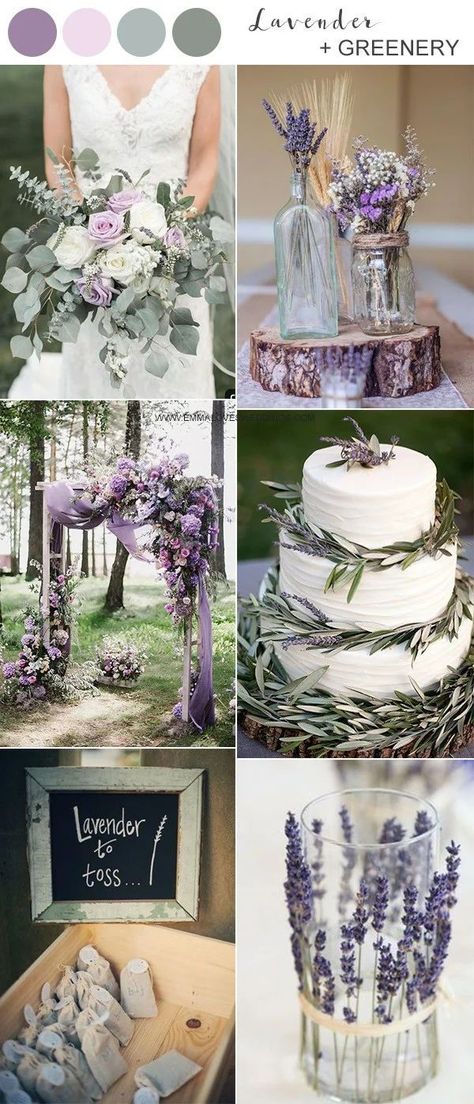 Shades Of Purple Wedding, Lavender Wedding Colors, Lavender Wedding Theme, Wedding Color Scheme, Popular Wedding Colors, Wedding Color Ideas, Plum Wedding, Purple Wedding Theme, Wedding Colors Purple