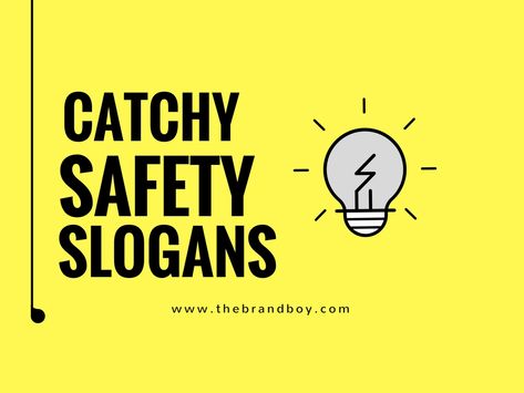 Here is the catchy list of Safety slogans for workplace which you can use in your company's Workplace to aware the risk of Accidents. Funny Safety Slogans, Safety Moment Topics, Safety Board Ideas, Safety Poster Ideas, Safety Moment, Workplace Safety Slogans, Safety Slogan, Safety Pictures, Workplace Safety Tips