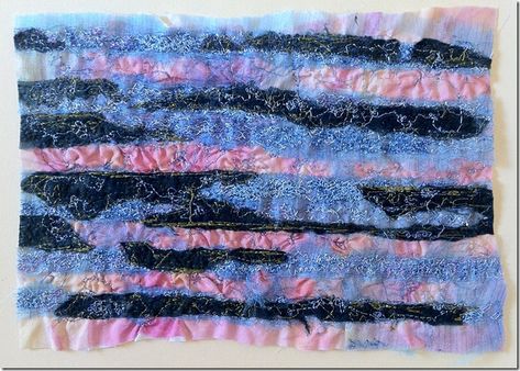 Sample 2 The Dark One, Sky Design, Water Design, Cut Work, Lining Fabric, Fabric Samples, Rocks And Crystals, Amethyst, Textiles