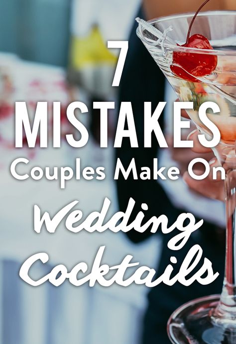 7 Mistakes Couples Make On Wedding Cocktails To make your wedding the best one ever, try to avoid these common mistakes couples make on wedding cocktails. Unique Wedding Songs, Cocktail Cake, Asian Wedding Photography, Cocktail Wedding Reception, Simple Bride, Happy Wedding Day, The Wedding Singer, Tequila Sunrise, Marriage Life