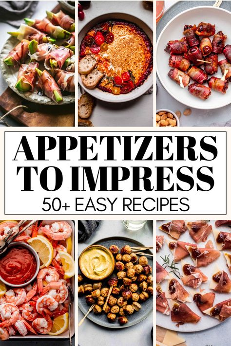 Appetizers are a great way to start a meal, or they can be enjoyed on their own as a snack. Whether you're hosting a party or simply looking for something to nibble on, there are plenty of easy appetizer recipes that you can make at home. Appetizer Recipes For Wine Party, Buffet Starter Ideas, Recipes That Look Fancy, 21st Birthday Recipes, Serving Appetizers Ideas, Gourmet Snacks Appetizers, Finger Food Meat Party Appetizers, Appetizer Spread For Party, Healthy Hosting Dinner