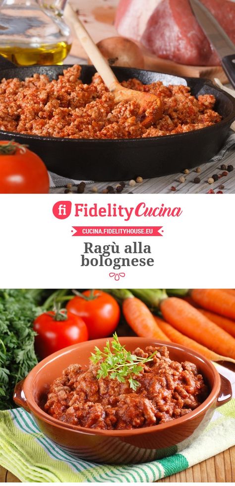 Ragù alla bolognese Ragu Bolognese, Spaghetti Pasta, Emilia Romagna, Pizza Pasta, Bologna, Hummus, Italian Recipes, Spaghetti, Food And Drink