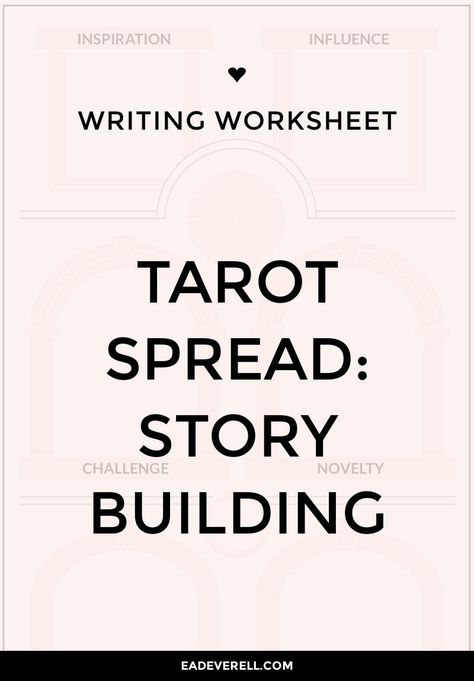 Tarot Spread for Writing Tarot Spreads For Writing, Tarot For Writing, Tarot Spreads For Writers, Tarot For Writers, Writers Journal, Tarot Guidance, Writing Power, Oracle Spreads, Writing Challenges