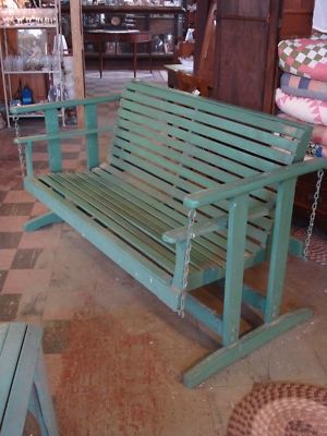 Bench Porch, Porch Glider, Outdoor Glider, Furniture Craft, Backyard Swings, Wooden Porch, Porch Swings, Patio Loveseat, Diy Porch