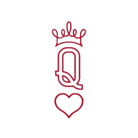 Queen Of Hearts Symbol, Queen Of Hearts Logo, Queen Of Hearts Design, Queen Branding, Queen Of Hearts Drawing, Queen Of Hearts Wallpaper, Queen Of Hearts Svg, Queen Logo Design, Queen Of Hearts Tattoo