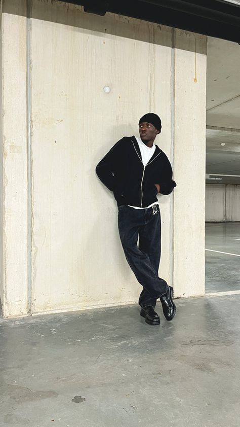 Black hoodie,hoodie,jeans,beanie,loafers,outfit,inspo,fashion,inspo,parking lot,blackfit,zip up hoodie,black washed jeans, black beanie,fit check,shirt,white tee,keys Black Zipper Hoodie Outfit Men, Beenie Outfit, Zip Up Hoodie Outfit Men, Black Zip Up Hoodie Outfit, White Beanie Outfit, Zip Hoodie Outfit, Black Washed Jeans, White Tees Outfit, Loafers Men Outfit