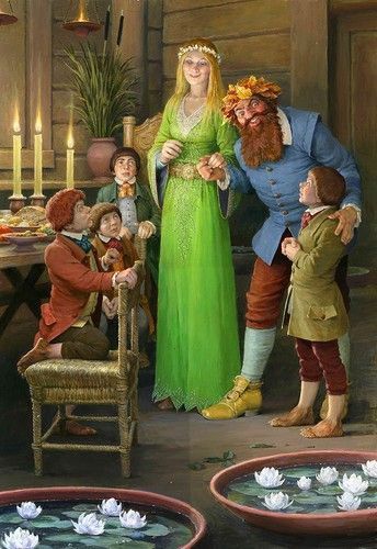 Denis Gordeev, Tom Bombadil, Lord Of Rings, Tolkien Illustration, Concerning Hobbits, Middle Earth Art, Tolkien Art, Lotr Art, Leaves Art