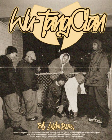 Rap Aesthetic Poster, C.r.e.a.m Wu Tang, Ol Dirty Wu Tang, Wutang Aesthetic, 90s Rap Room Aesthetic, Wutang Poster, Wu Tang Clan Poster, Vintage Hip Hop Posters, Wu Tang Clan Aesthetic