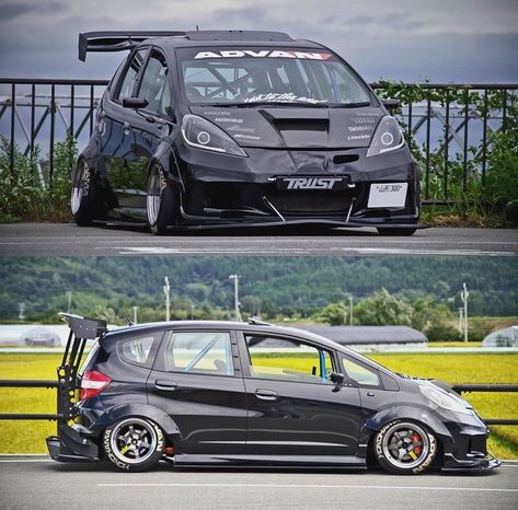 Honda Jazz Sport, Honda Jazz Modified, Honda Fit Modified, Honda Fit Sport, Honda Civic Vtec, Rad Racer, Honda Vtec, Car Sport, Honda Fit Jazz