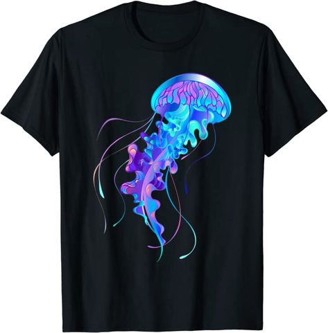 Medusa Jellyfish Tarot Spirit Marine Ocean Life Vaporwave T-Shirt Medusa Jellyfish, Ocean Life, Top Fashion Brands, Jellyfish, Shop Top, Fashion Brands, Astronomy, Branded T Shirts, Astrology