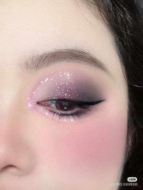 Douyin Makeup, Cute Eye Makeup, Doll Eye Makeup, Makeup Accesories, Purple Makeup, Ethereal Makeup, Pinterest Makeup, Eye Makeup Designs, Black Makeup