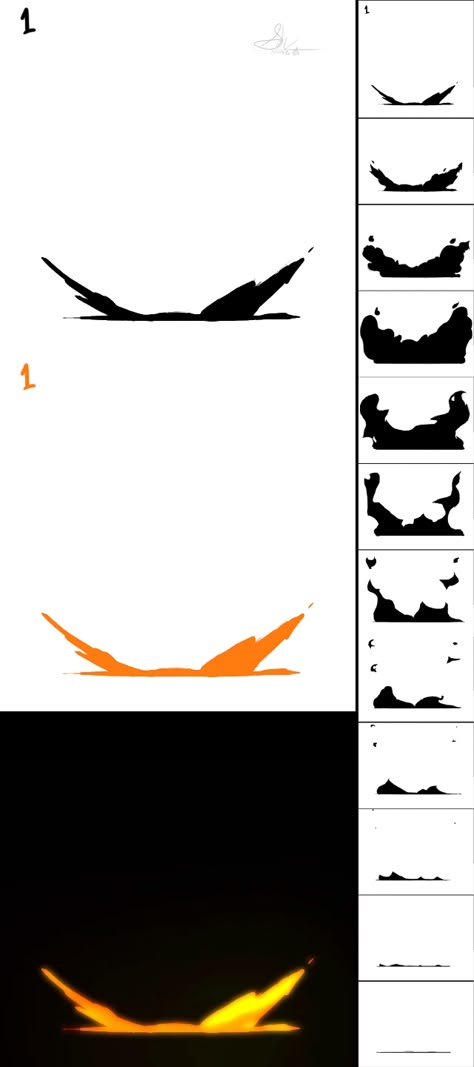 Hand Drawn Explosion Animation Effects Frame By Frame, 2d Fx Animation Explosion, Explosion Drawing Tutorial, How To Draw An Explosion, How To Draw Explosions, Animated Explosion, How To Animate, Animation Explosion, Explosion Animation