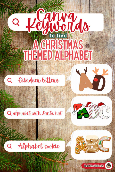 Can't find Christmas themed alphabet letters for your Canva design? Try using these keywords to get the cutest Christmas alphabet you have ever seen! Christmas Fonts Canva, Canva Christmas Fonts, Canva Elements Keyword Christmas, Canva Christmas Element, Christmas Alphabet Letters Printable, Nightmare Before Christmas Font, Christmas Fonts Alphabet, Code Alphabet, Canva Christmas