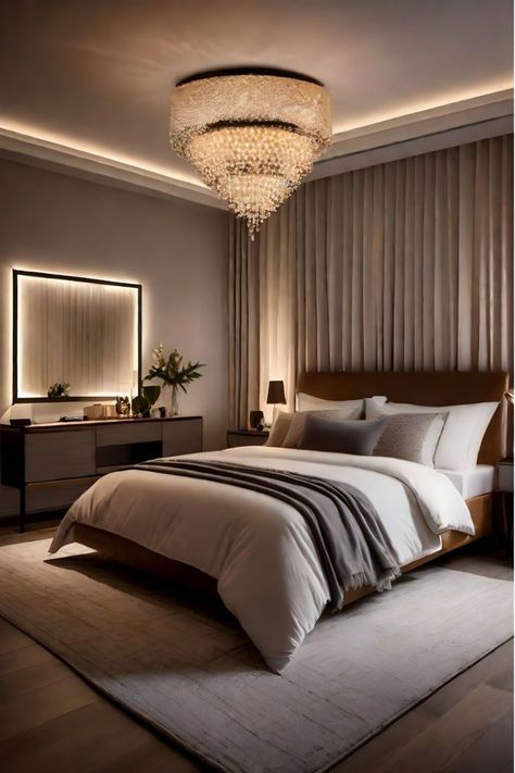 Taupe Bedroom, Casa Clean, Romantic Bedroom Decor, Modern Luxury Bedroom, Luxury Bedroom Master, Inspire Me Home Decor, Modern Bedroom Decor, Couple Bedroom, Elegant Bedroom