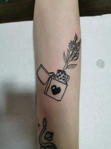 #tattoo #flowers #lightertattoo Lighter Tattoo, Tattoo Flowers, Print Tattoos, Paw Print Tattoo, Flower Tattoo, Paw Print, Tattoos, Flowers, Quick Saves