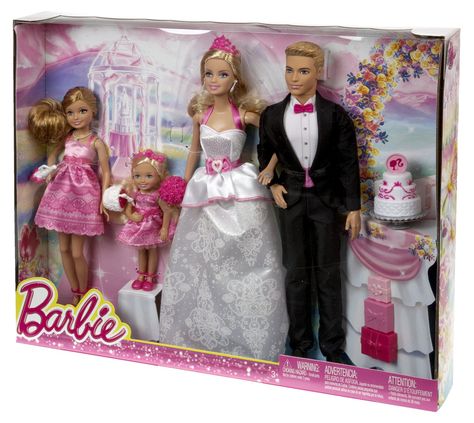 *2012 Wedding day Stacie, Chelsea, Barbie & Ken dolls 2 #BJR08 2000s Website, Barbie And Ken Wedding, Kids Barn, Chelsea Barbie, 2012 Wedding, Minnie Mouse Toys, Best Christmas Toys, Ken Dolls, Barbie Doll Set