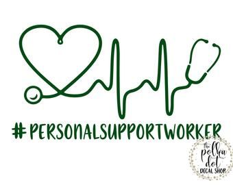 Psw Quotes, Nurse Car Decal, Stethoscope Decal, Medical School Quotes, Wine Glass Vinyl, Cricut Quotes, Nurse Decals, Medical Fashion, Support Worker