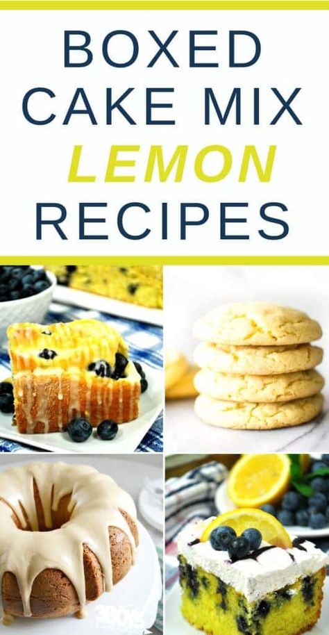 Lemon cake mix recipes are the perfect way to get that lemon fix. These Lemon Cake Mix Recipes are worth trying out this upcoming holiday season. They taste and smell divine! via @deals_3bd Lemon Cake Mix Recipes, Cake Glaze, Recipe Using Lemons, Lemon Cake Mix Recipe, Lemon Bundt Cake Recipe, Delicious Lemon Cake, Cake Mix Recipe, Box Cake Recipes, Box Lemon Cake