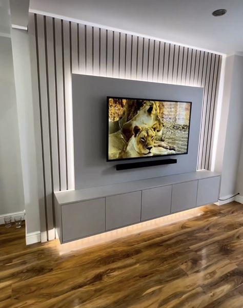 Led Tv Panel Design, Latest Tv Unit Designs, House Interior Inspiration, Ruang Tv, House Interior Kitchen, Modern Tv Unit Designs, Tv Fal, House Extension Plans, Space Lighting