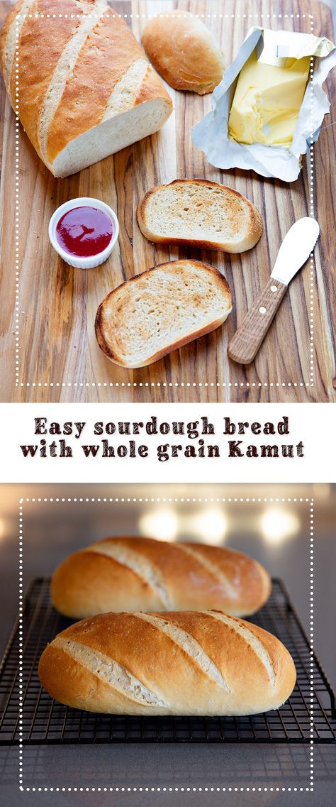 Wheat Free Sourdough Bread, Kamut Sourdough Starter, Kamut Flour Recipes, Kamut Bread Recipes, Kamut Sourdough Bread, Kamut Sourdough, Kamut Recipes, Kamut Bread, Easy Sourdough Bread