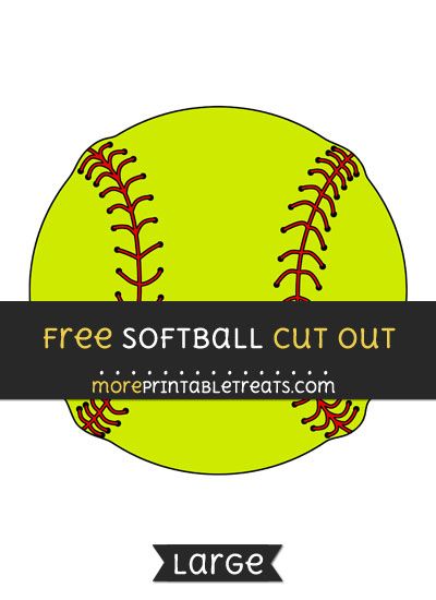 Free Softball Cut Out - Large size printable Softball Name Tags For Dugout, Softball Dugout Decorations, Free Softball Printables, Softball Tags Printable Free, Free Softball Svg Files For Cricut, Softball Treats For Team, Softball Svg Files Free, Softball Treat Bags, Softball Snack Ideas