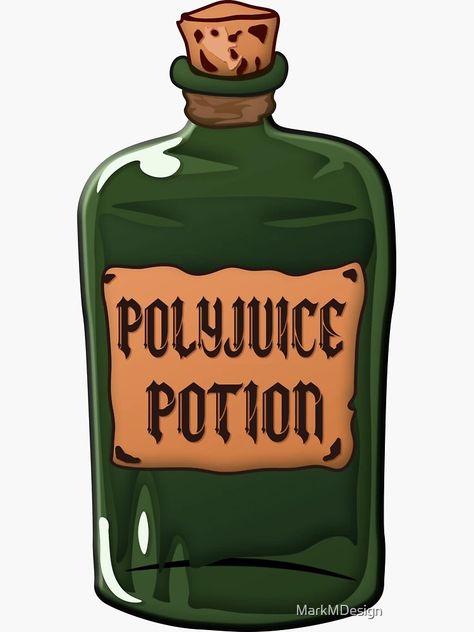 "Polyjuice Potion " Sticker for Sale by MarkMDesign | Redbubble Poly Juice Potion, Polyjuice Potion, Harry Potter Stickers, Harry Potter Potions, Wizarding World, Juice, Harry Potter, Clip Art, Tattoos