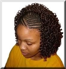 cornrow and curls.... love it! New Braided Hairstyles, Cabello Afro Natural, Two Braid Hairstyles, Braids For Black, Tree Braids, Braided Hairstyles For Black Women Cornrows, Curly Braids, American Hairstyles, Afrikaanse Mode