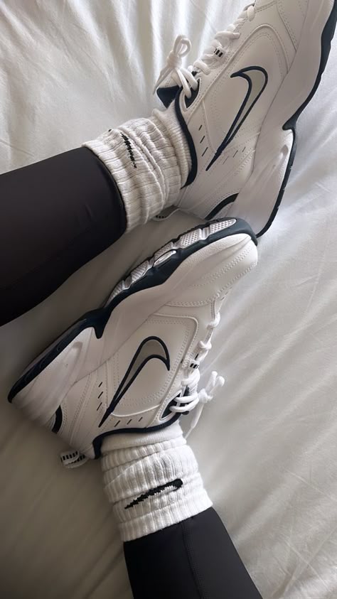 the comfiest shoes Air Monarch Outfit, Nike Monarch, Loafer Outfits, Air Monarch Iv, Nike Air Monarch Iv, Nike Air Monarch, Shoes Sneakers Jordans, Shoe Wishlist, Dad Sneakers