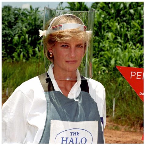 Prince Harry retraced his mother's footsteps at a former minefield in Angola today and honored her legacy by visiting a dangerous de-mining site. Diana Statue, Princess Diana Hair, Princess Diana Family, Diana Princess Of Wales, Princes Diana, Diana Princess, Lady Diana Spencer, Diana Spencer, Princesa Diana