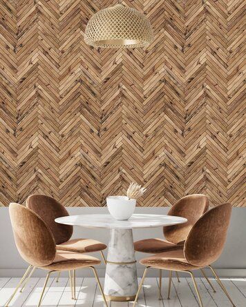 Salon Office, Herringbone Wallpaper, Decorating Walls, Minimalist Beauty, Dyi Projects, Vertical Design, Peel Stick Wallpaper, Contemporary Minimalist, Bedroom Nursery