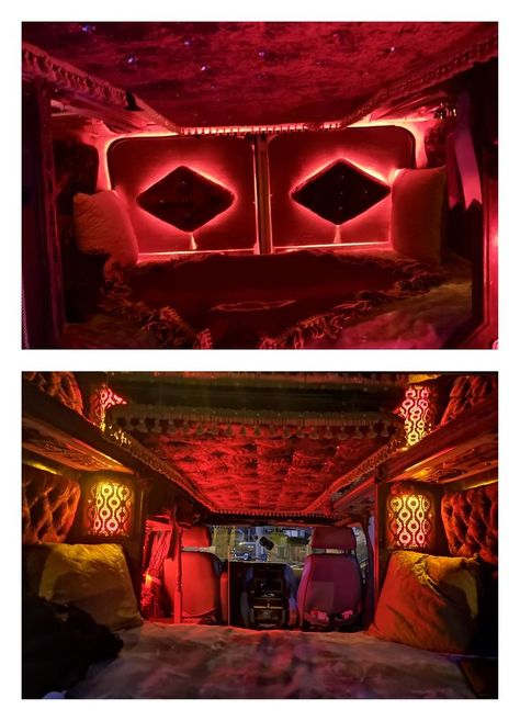 Custom Van Interior, Vans Painted, Gmc Vans, Toyota Cressida, Astro Van, Retro Interior Design, Chevy Van, Trailer Living, Trailer Build