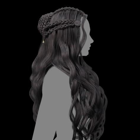 ArtStation - Hair Card Collection ( Coming Soon For Download ) , Alma Metkayina Hair, Avatar Hair Claim Metkayina, Metkayina Hair Claim, Metkayina Hairstyles, Navi Inspired Hair, Avatar Hair Styles, Navi Avatar Hairstyles, Avatar Navi Hair, Avatar Hair Claim