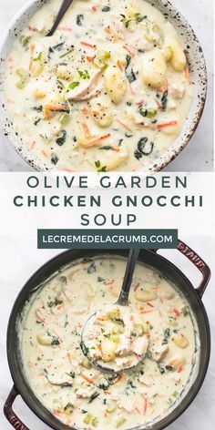 Rainy Day Dinner Ideas, Copycat Olive Garden Chicken Gnocchi, Copycat Olive Garden Chicken, Zuppa Toscana Soup Olive Garden, Soup Sunday, Olive Garden Chicken Gnocchi, Chicken Gnocchi Soup Olive Garden, Olive Garden Chicken, Copycat Olive Garden